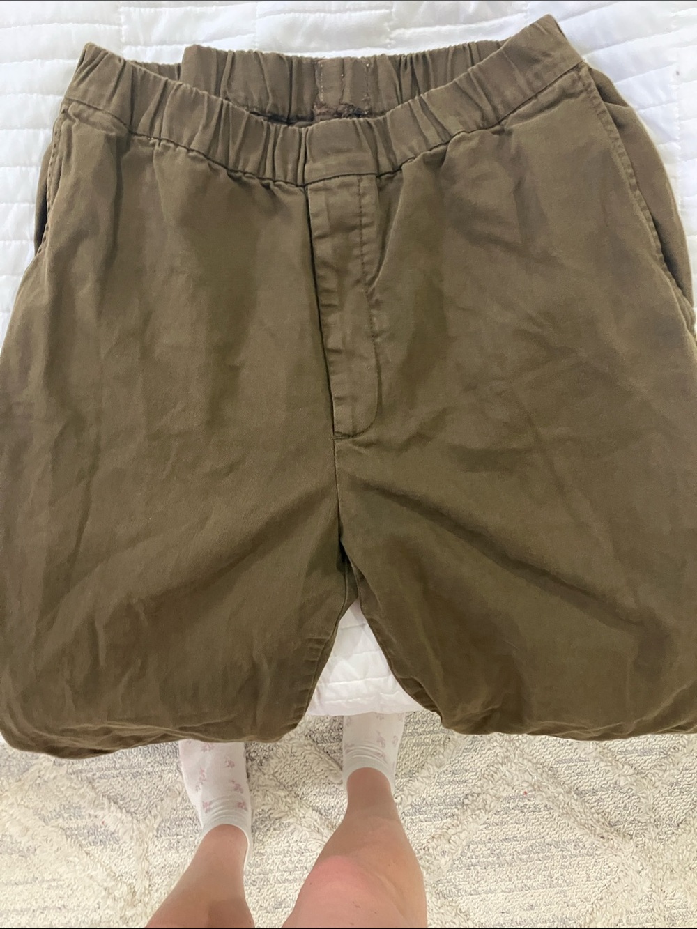 Women’s Golden by TNA,  Aritzia cotton / linen blend pants. 28” Waist / medium - Picture 2 of 6